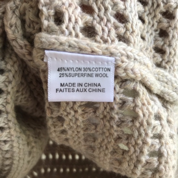 MISA Los Angeles Ramsey Oatmeal Open Knit Sweater - Picture 5 of 8